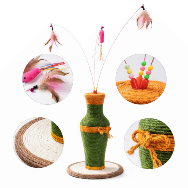 2-in-1 Vase-Shaped Cat Scratcher – Fun, Functional, and Decorative