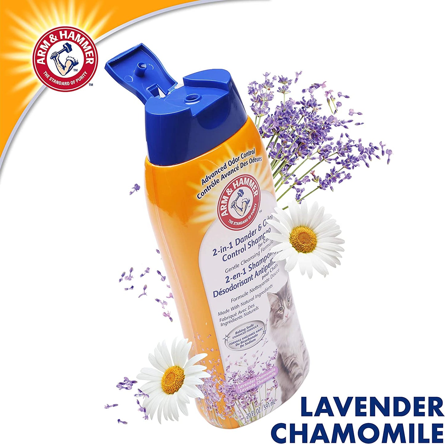 Arm & Hammer 2-in-1 Cat Shampoo & Deodorizer – 20 fl oz