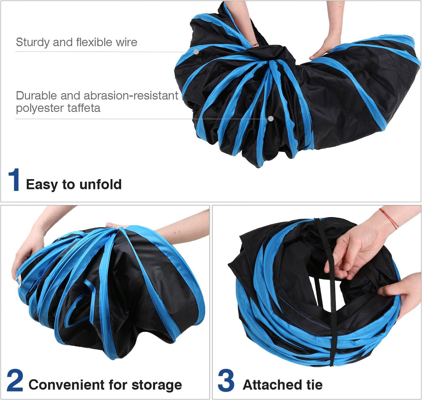 4-Way Collapsible Cat Tunnel – Interactive Maze Toy for Cats & Kittens