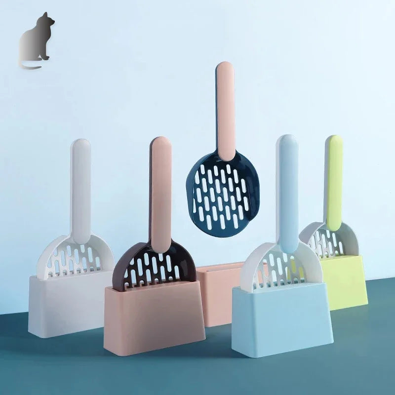 Plastic Cat Litter Scoop – With or Without Base