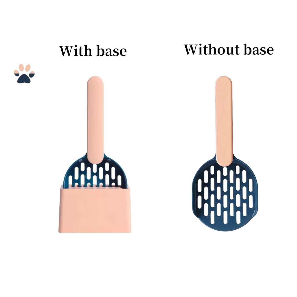 Plastic Cat Litter Scoop – With or Without Base