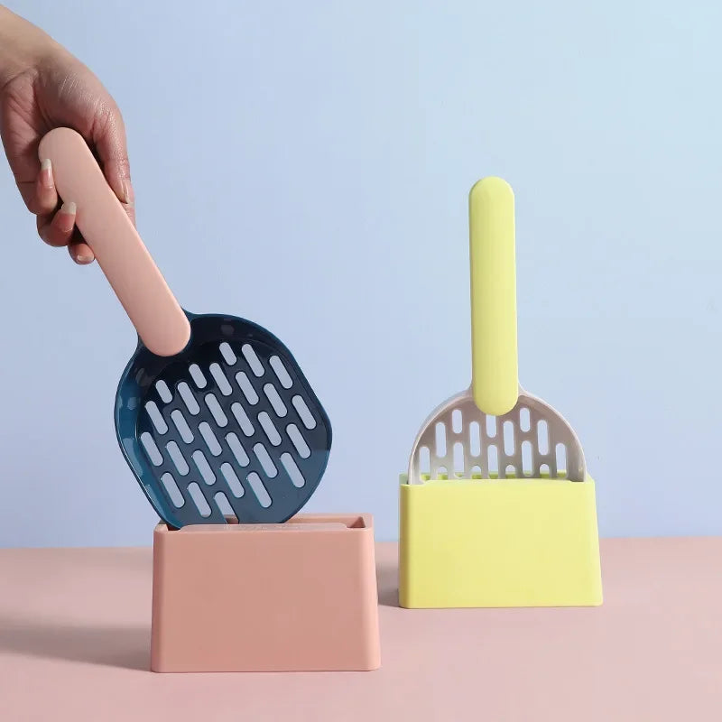 Plastic Cat Litter Scoop – With or Without Base