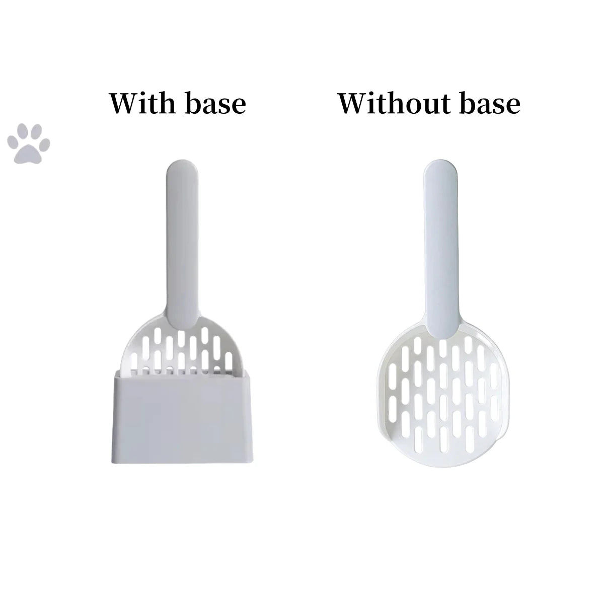 Plastic Cat Litter Scoop – With or Without Base