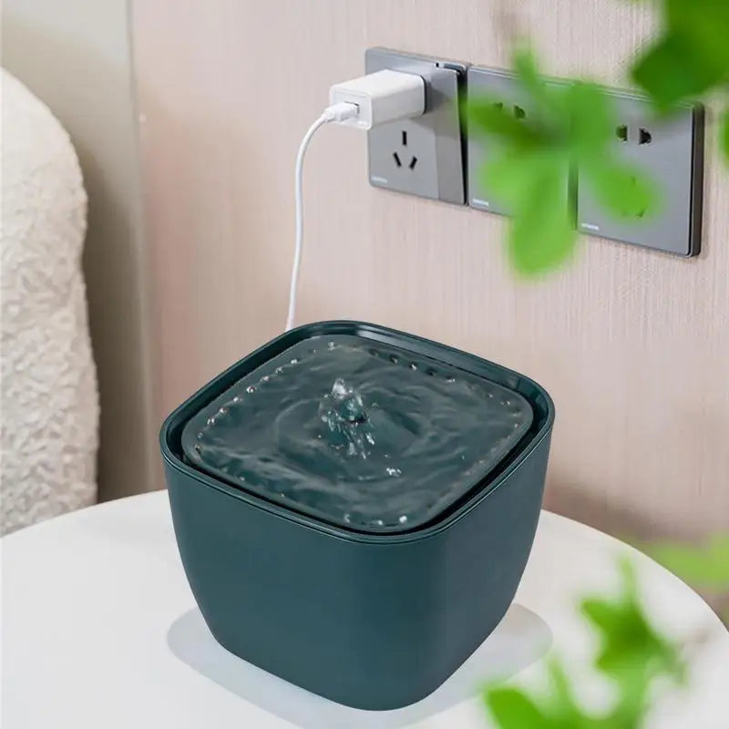 Cat Water Dispenser – 2.5L Automatic Pet Fountain with Silent Pump & Calcium-Magnesium Ion Filter