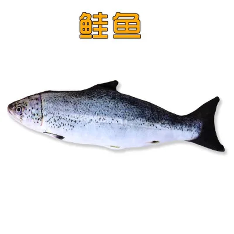Simulation Fish Cat Toy – Soft Plush Catnip Interactive Toy