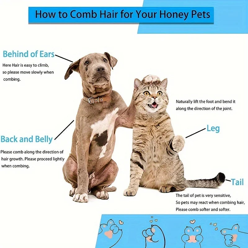 Ultimate Pet Hair Remover Brush – Gentle Deshedding Comb