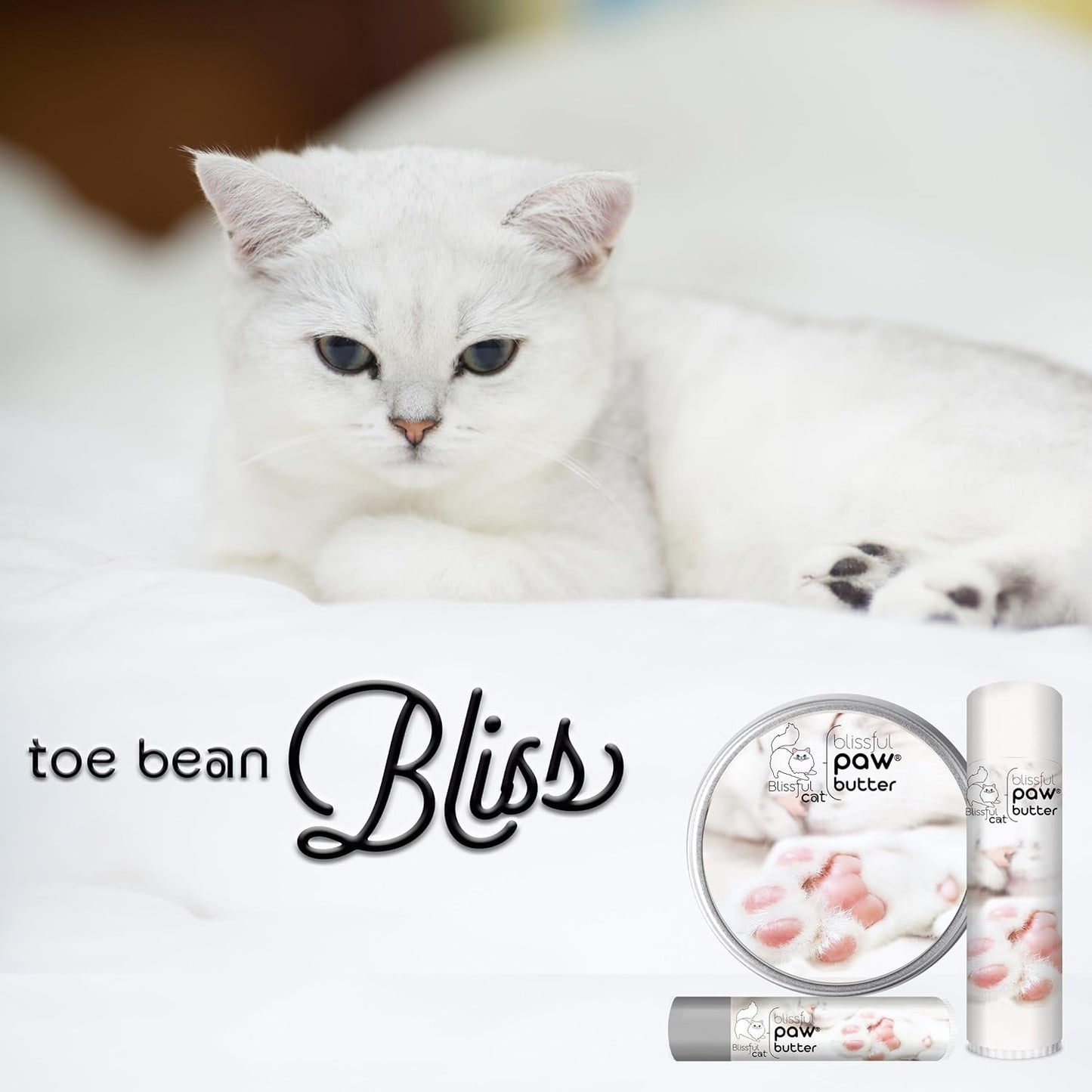 Blissful Cat Paw Butter – Lick-Safe Moisturizer for Dry Paw Pads, 0.15 oz