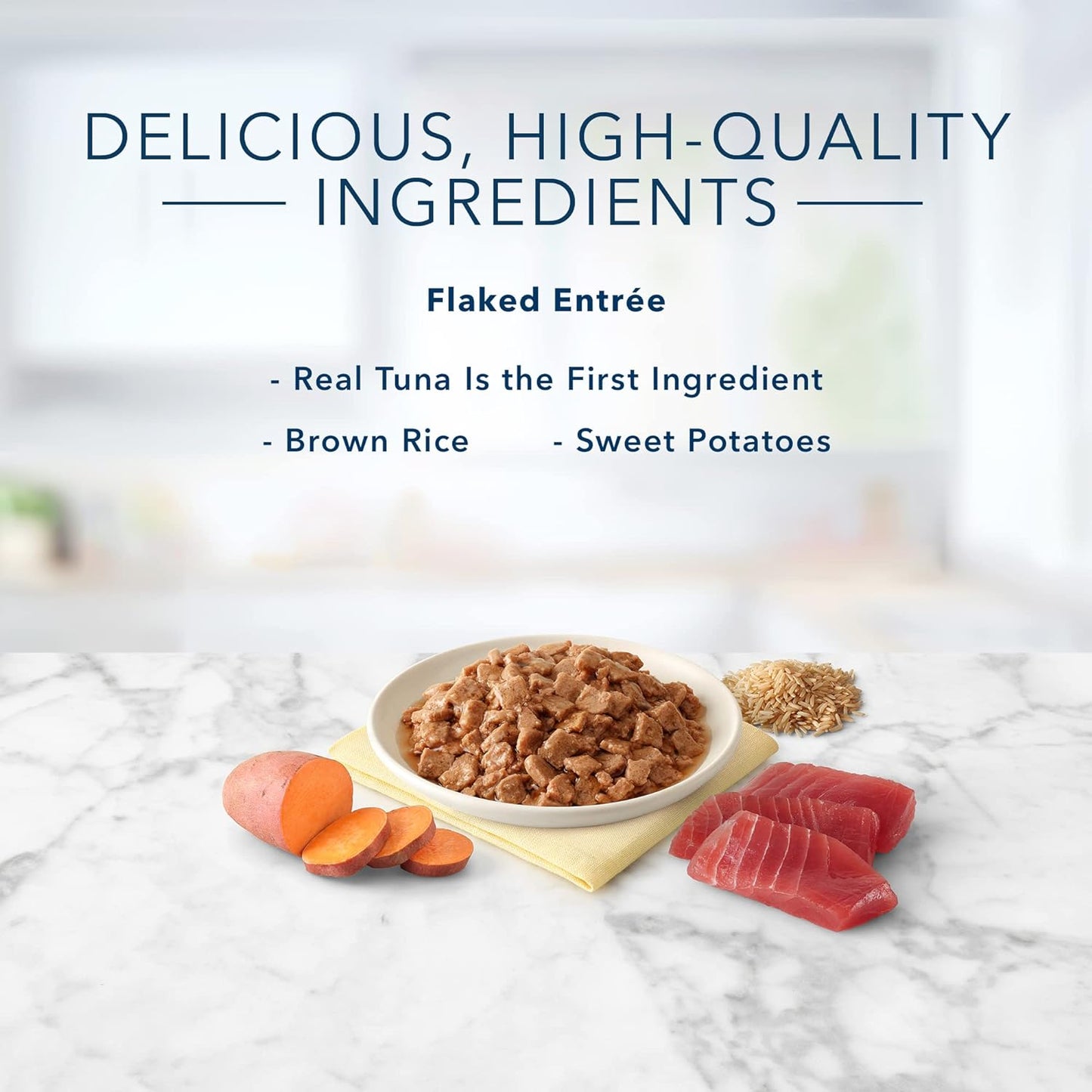 Tuna Entrée in Gravy - Natural Flaked Wet Cat Food, 5.5-Oz Cans (24 Count)