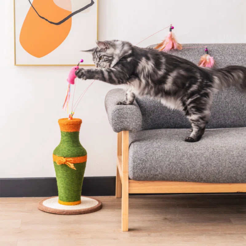 2-in-1 Vase-Shaped Cat Scratcher – Fun, Functional, and Decorative