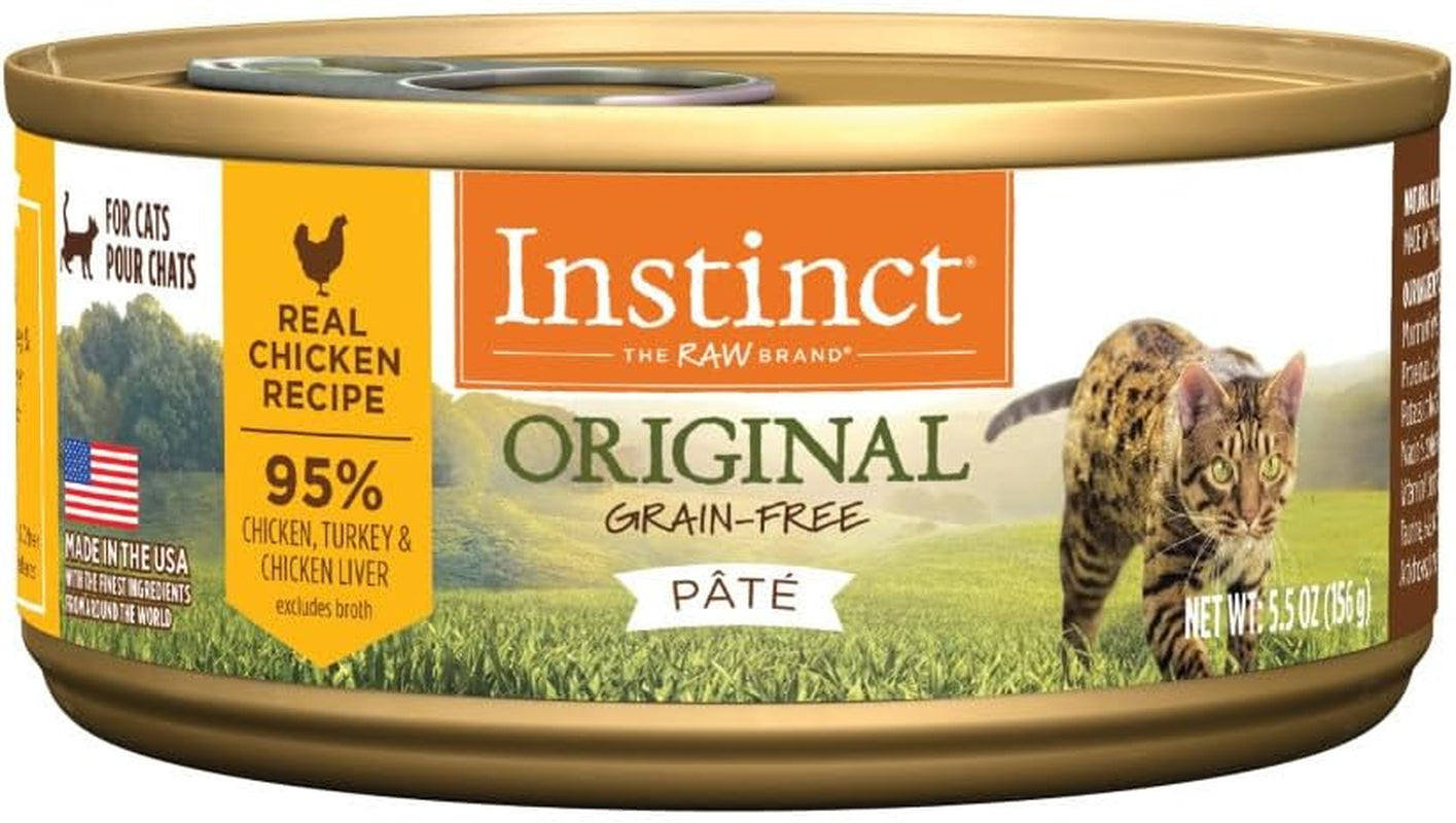 Original Grain-Free Real Chicken Recipe Natural Wet Cat Food - 5.5 oz Cans (Pack of 12)