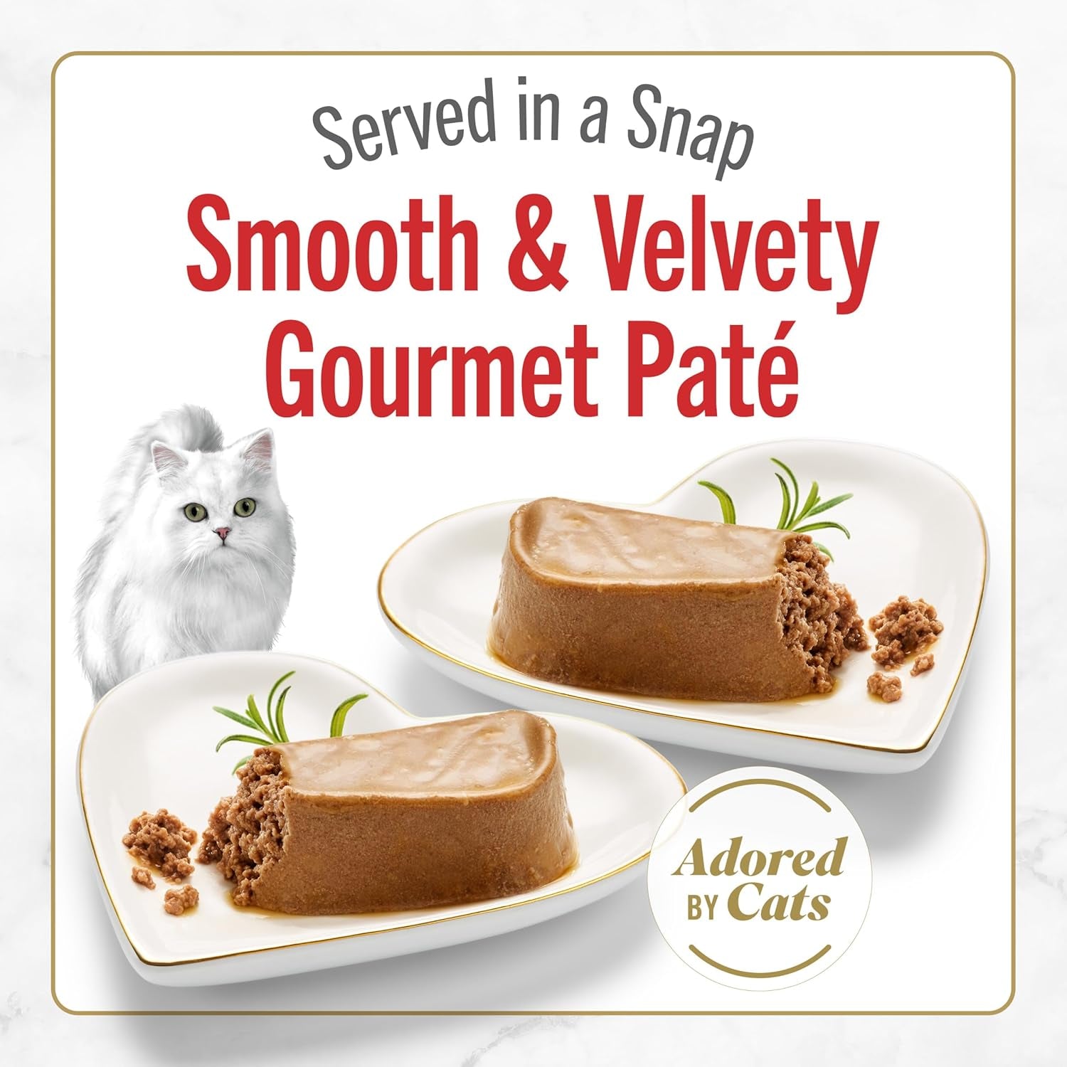 Purina Petites Gourmet Wet Cat Food Pate - Tender Beef Entrée (Pack of 12, 2.8 Oz Tubs)