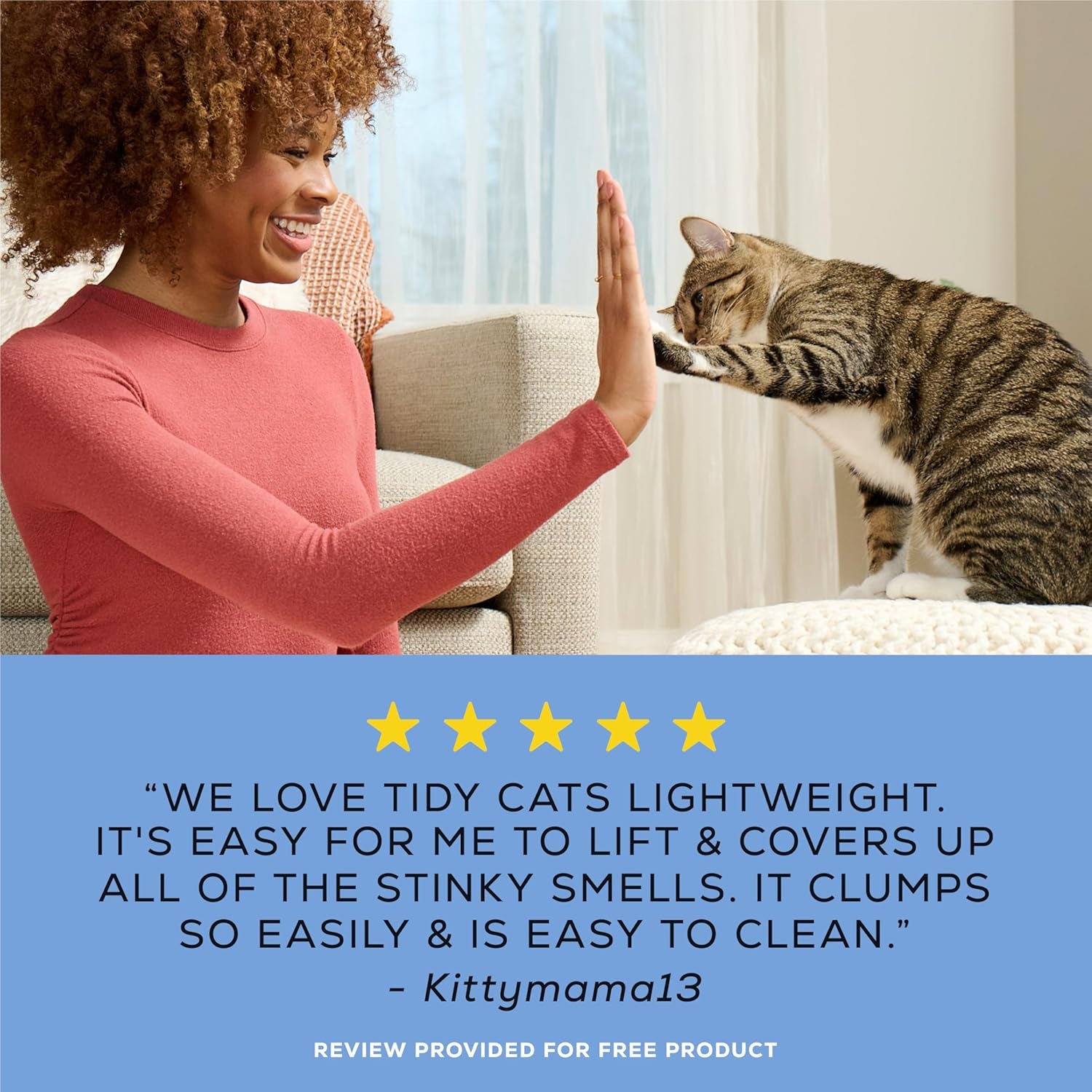 Purina Tidy Cats LightWeight 4-in-1 Strength Multi-Cat Clumping Litter – 17 lb Box
