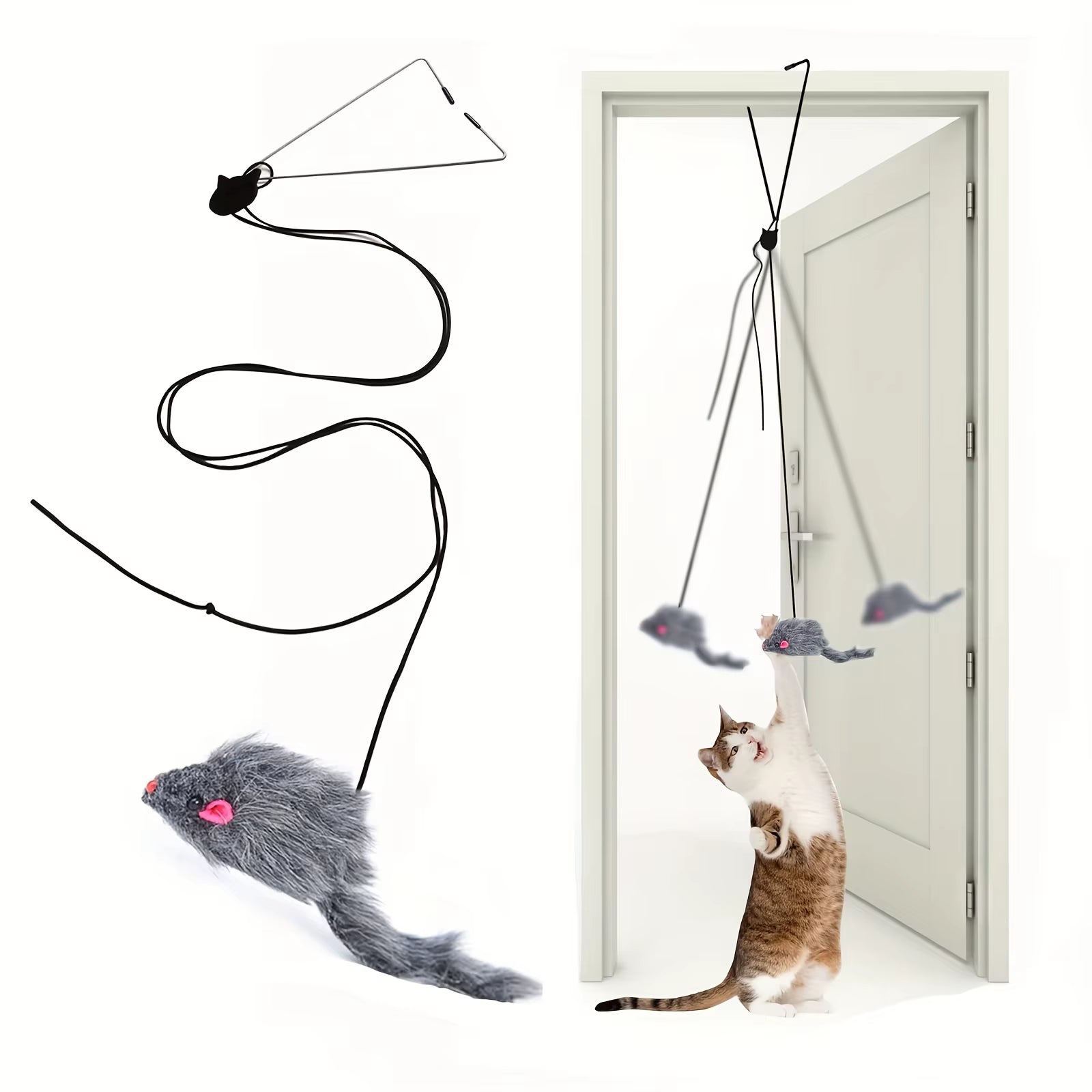 Door Hanging Cat Toy – Interactive Toy for Cats and Kittens