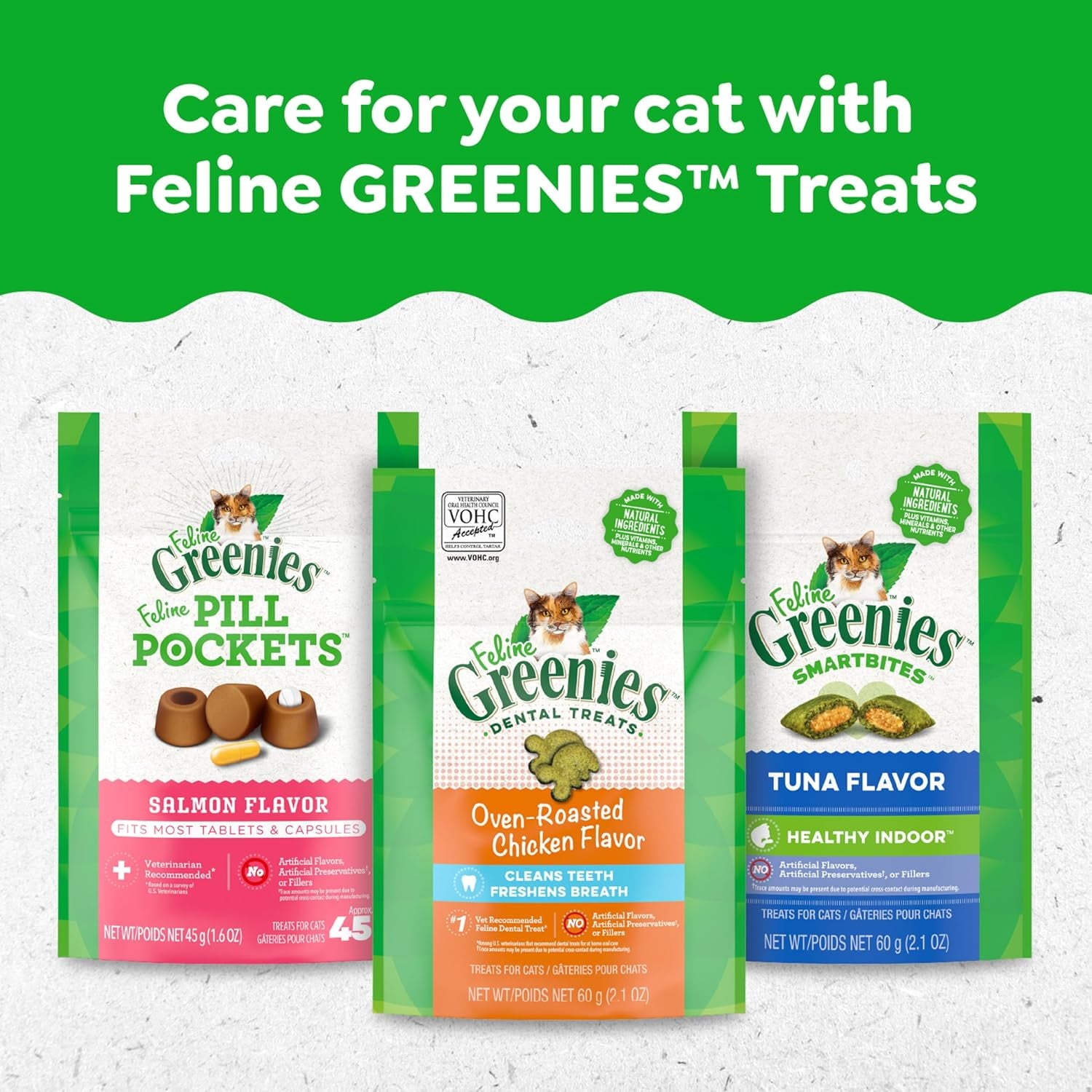 Delicious Tempting Tuna Dental Cat Treats - 9.75 Oz for Healthy Teeth & Fresh Breath!