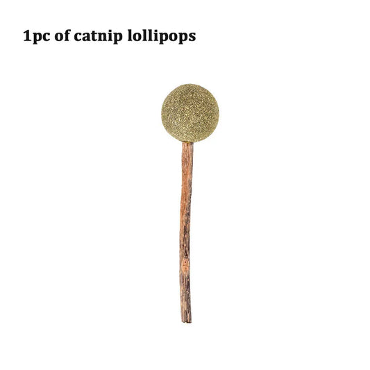 Natural Catnip Toy Ball with Dust Cover – Hairball Removal & Digestion Aid