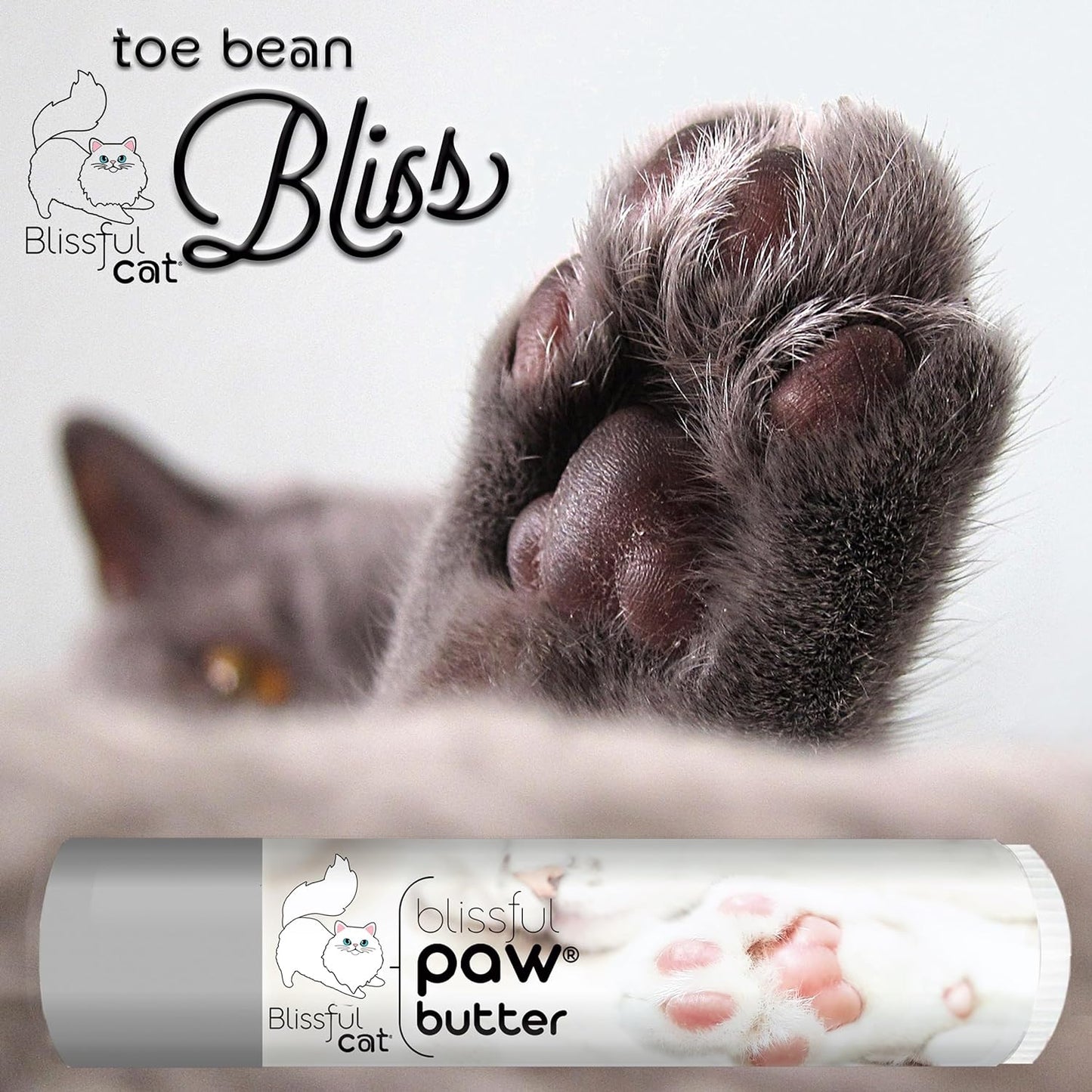 Blissful Cat Paw Butter – Lick-Safe Moisturizer for Dry Paw Pads, 0.15 oz