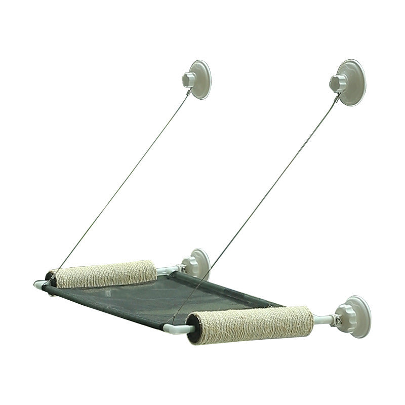 Foldable Suction Cup Cat Hammock - Versatile Hanging Cat Bed for Balcony and Window Use