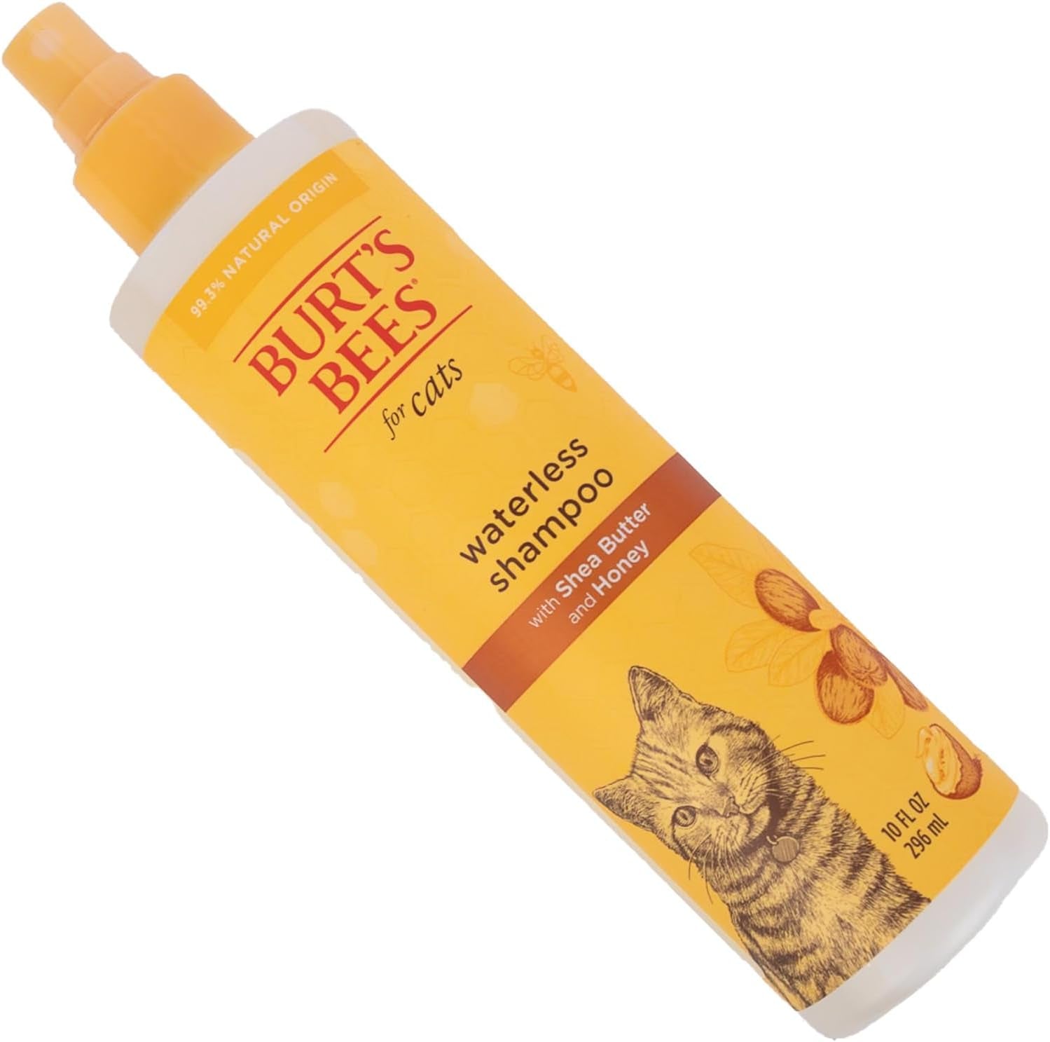 Burt’s Bees Waterless Cat Shampoo – Shea Butter & Honey, 10 fl oz