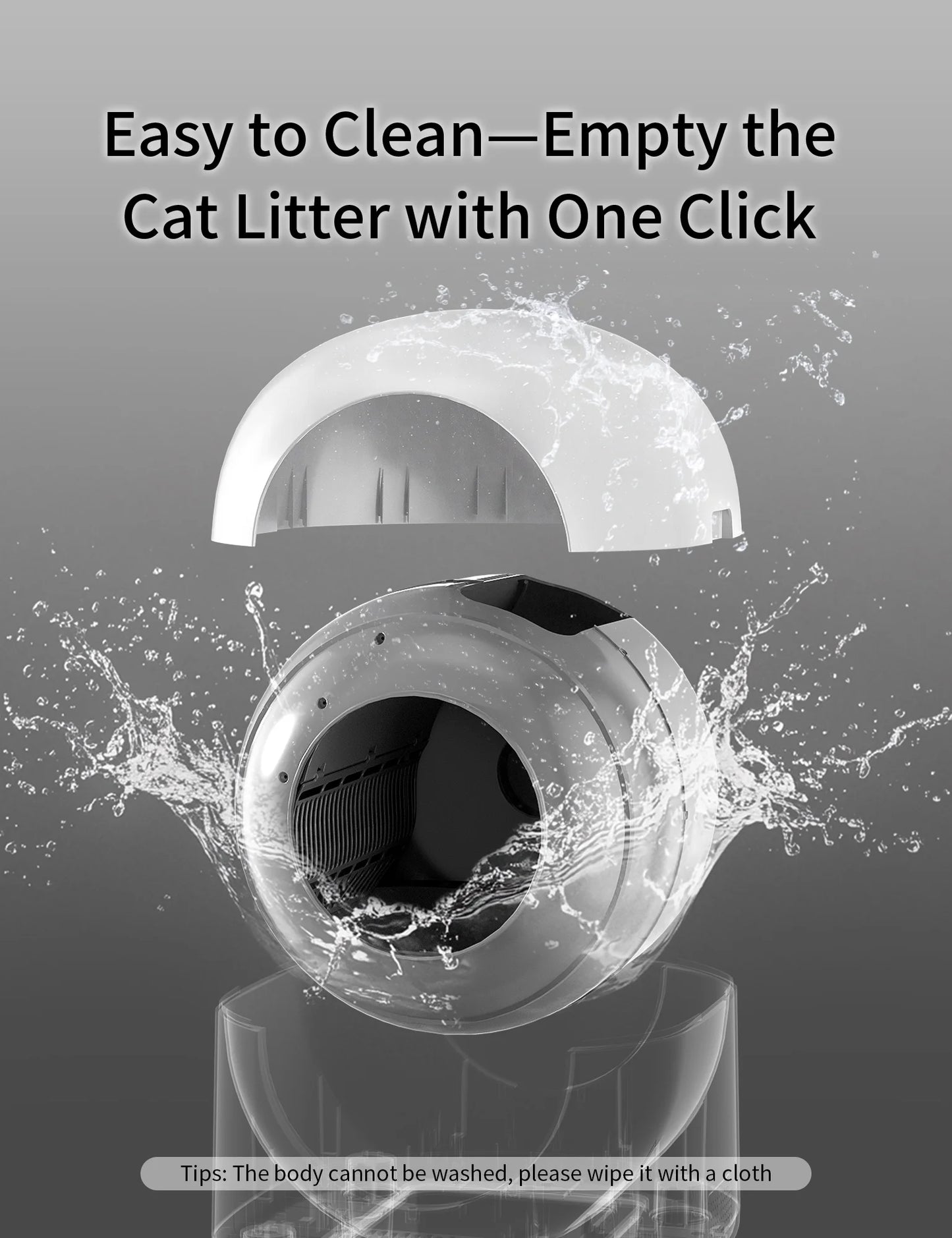 OMCPET 100L Large Self-Cleaning Cat Litter Box – Smart, Safe, and Made for Multi-Cat Homes