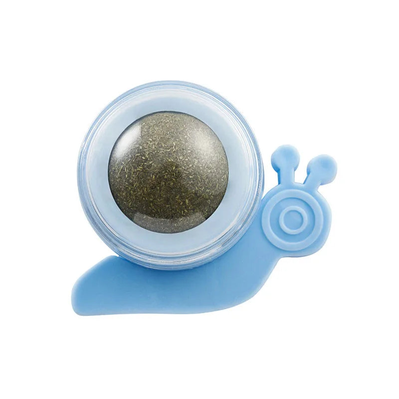 Natural Catnip Toy Ball with Dust Cover – Hairball Removal & Digestion Aid