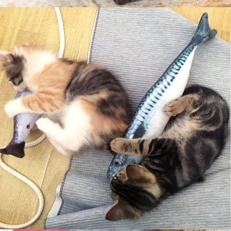 Simulation Fish Cat Toy – Soft Plush Catnip Interactive Toy