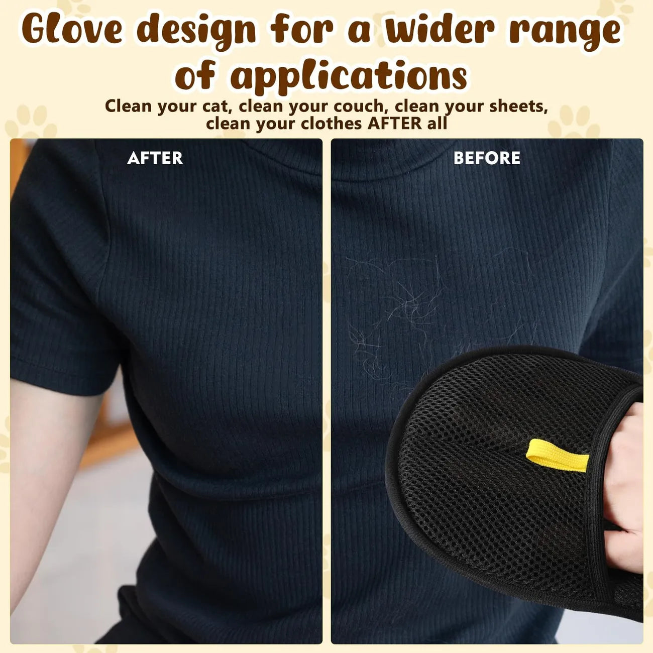 2025 New Cat & Dog Grooming Glove - Effortless Hair Remover for a Tangle-Free Pet Experience!