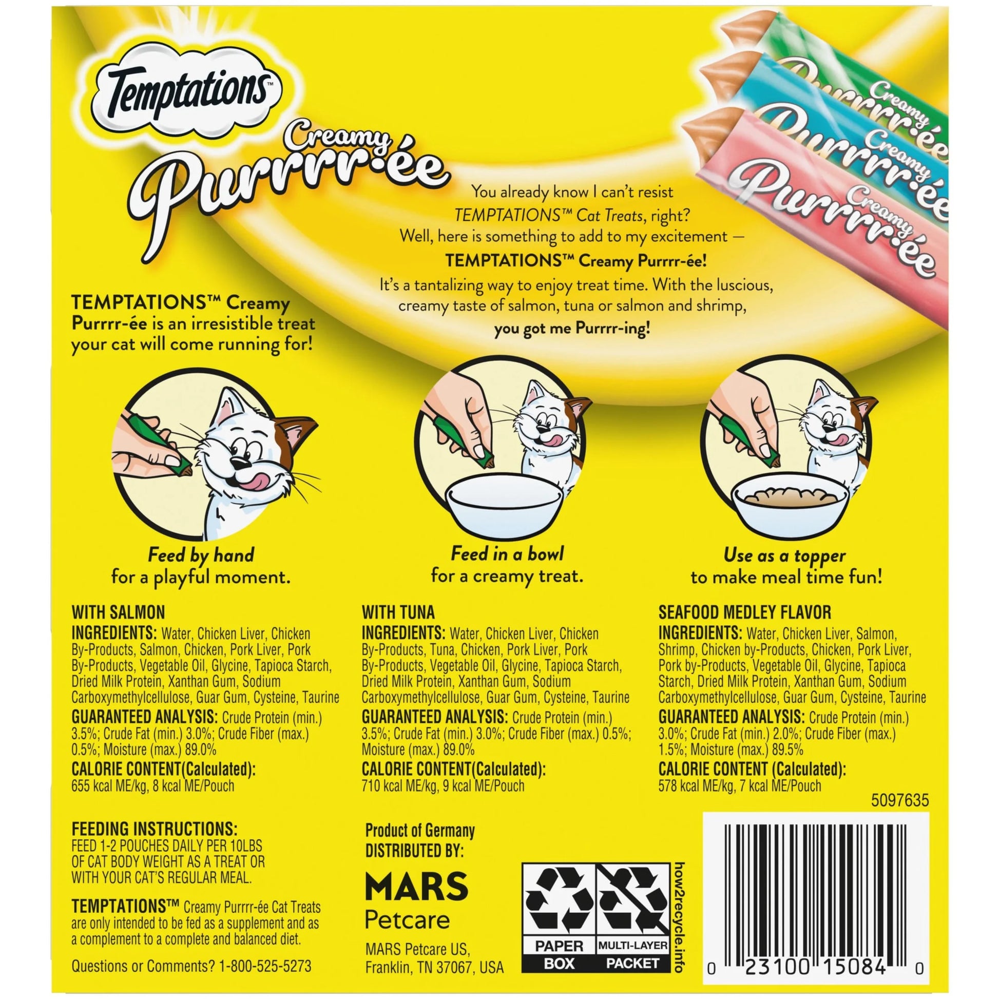 Variety Pack - Delicious Creamy Puree Treats - 24 Lickable Tubes (0.42 Oz Each)