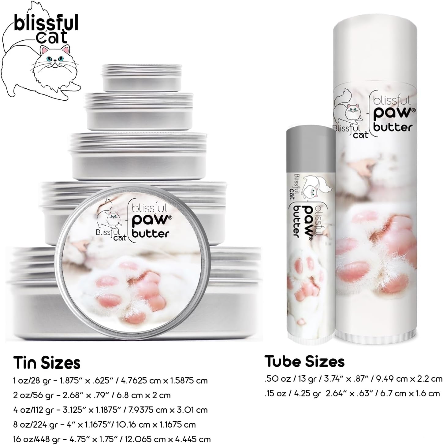 Blissful Cat Paw Butter – Lick-Safe Moisturizer for Dry Paw Pads, 0.15 oz