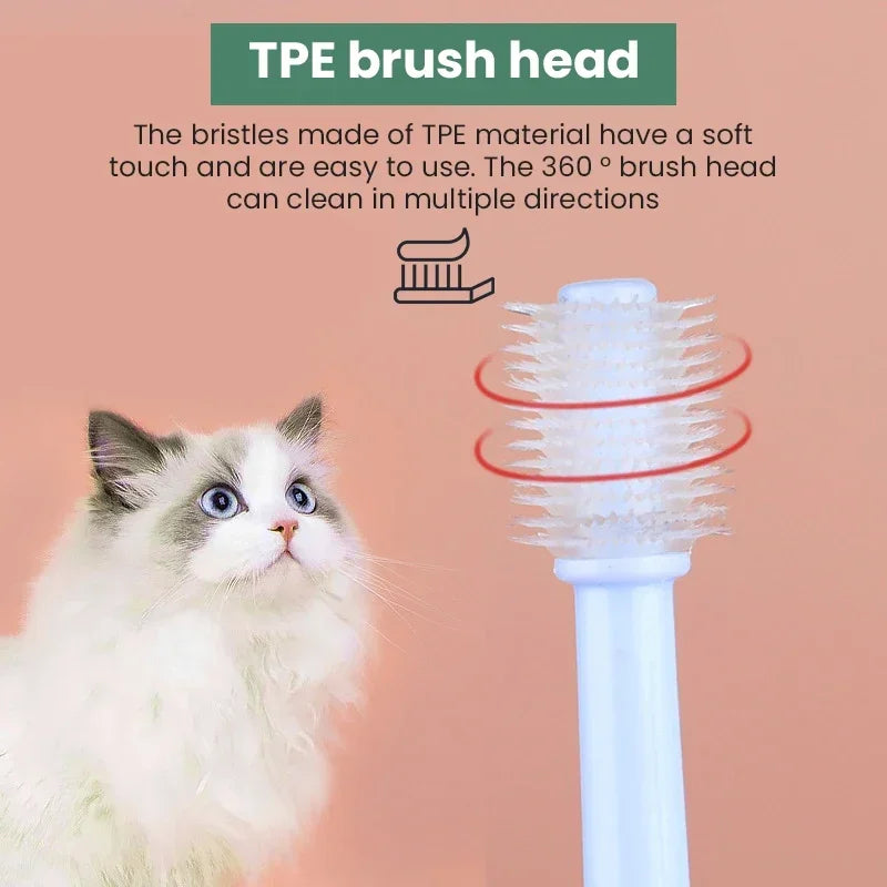 360° Pet Toothbrush for pets – Ultimate Oral Care for Your Furry Friends