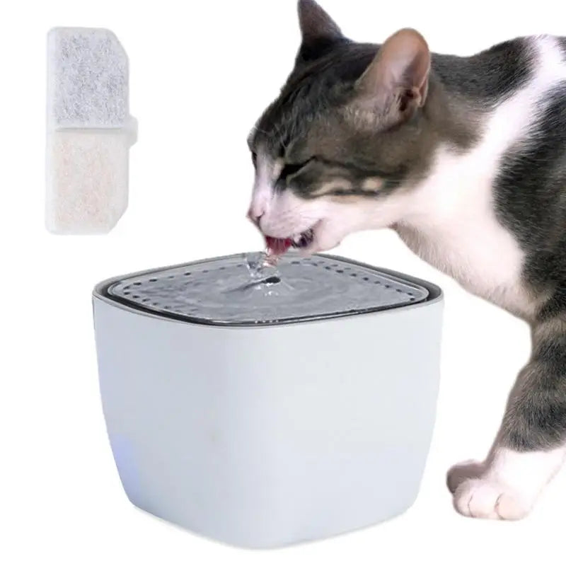 Cat Water Dispenser – 2.5L Automatic Pet Fountain with Silent Pump & Calcium-Magnesium Ion Filter