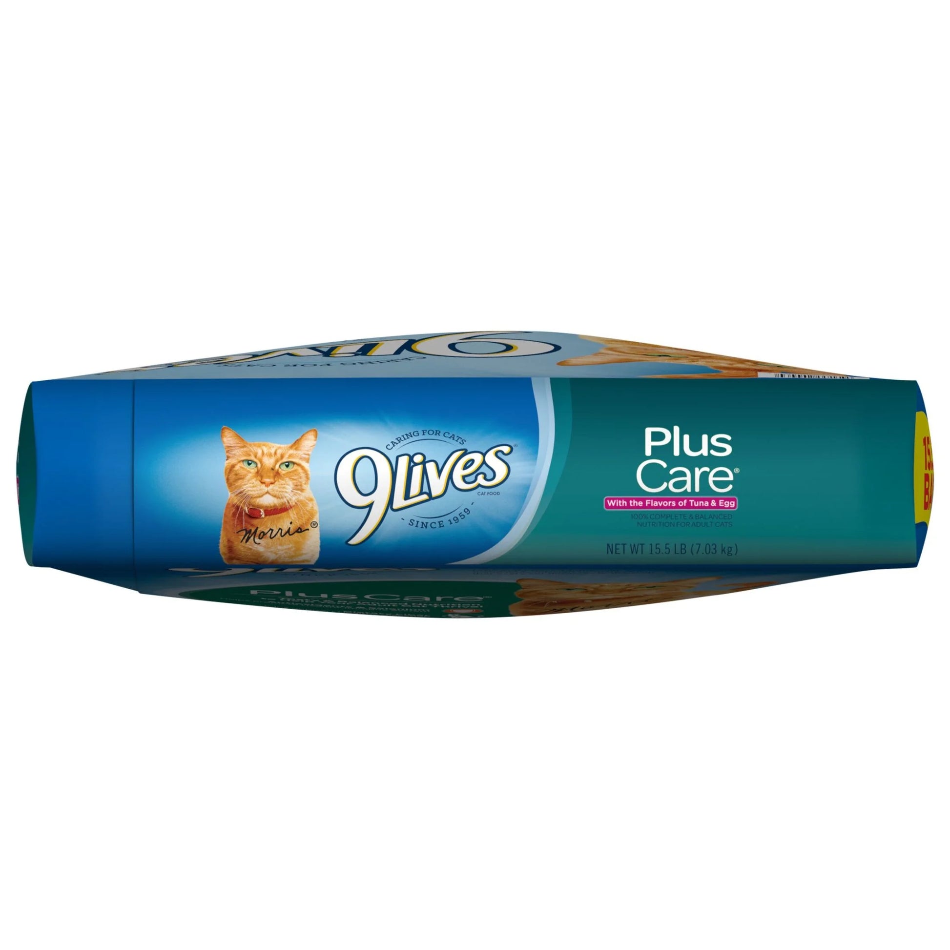 Plus Care Dry Cat Food - Delicious Tuna & Egg Flavors, 15.5 Lb Bag
