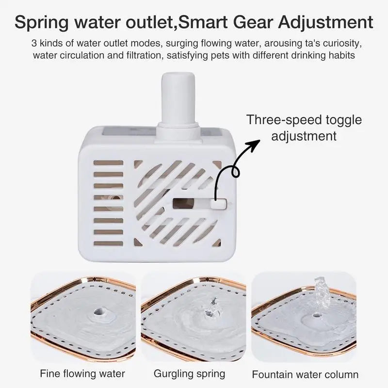 Cat Water Dispenser – 2.5L Automatic Pet Fountain with Silent Pump & Calcium-Magnesium Ion Filter