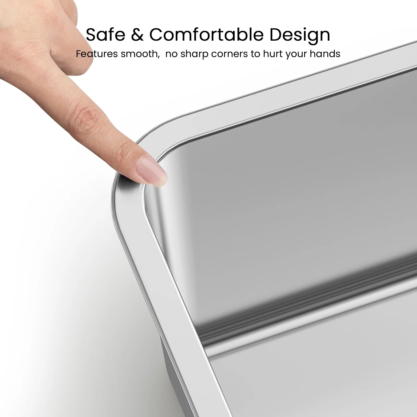 Extra Large Stainless Steel Cat Litter Box – High-Sided, Durable, Odor-Free Design