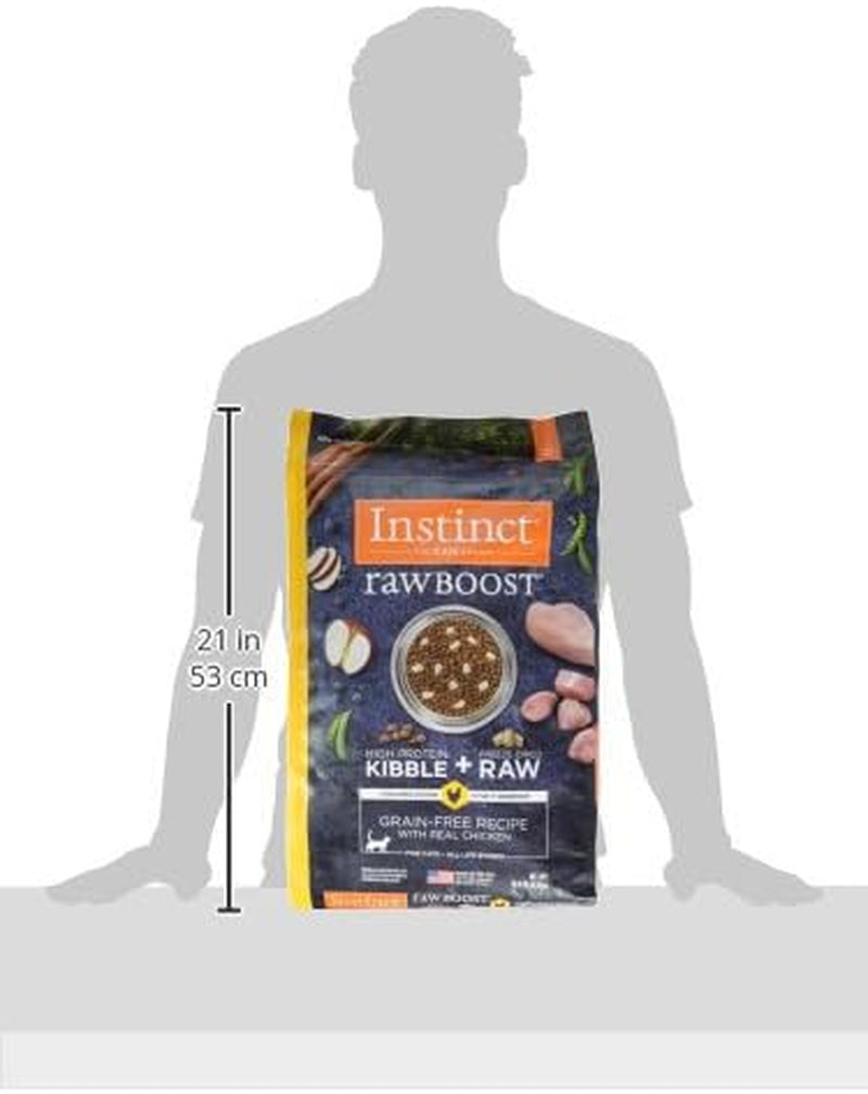 Raw Boost High Protein Grain-Free Cat Food with Freeze-Dried Chicken Pieces - 10 lb Bag
