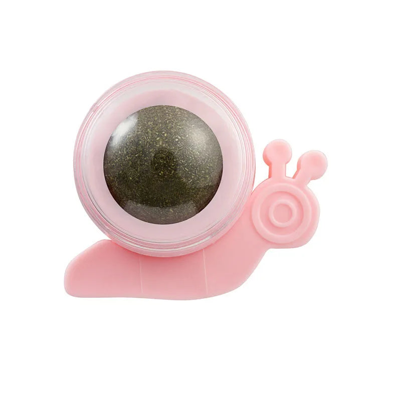 Natural Catnip Toy Ball with Dust Cover – Hairball Removal & Digestion Aid