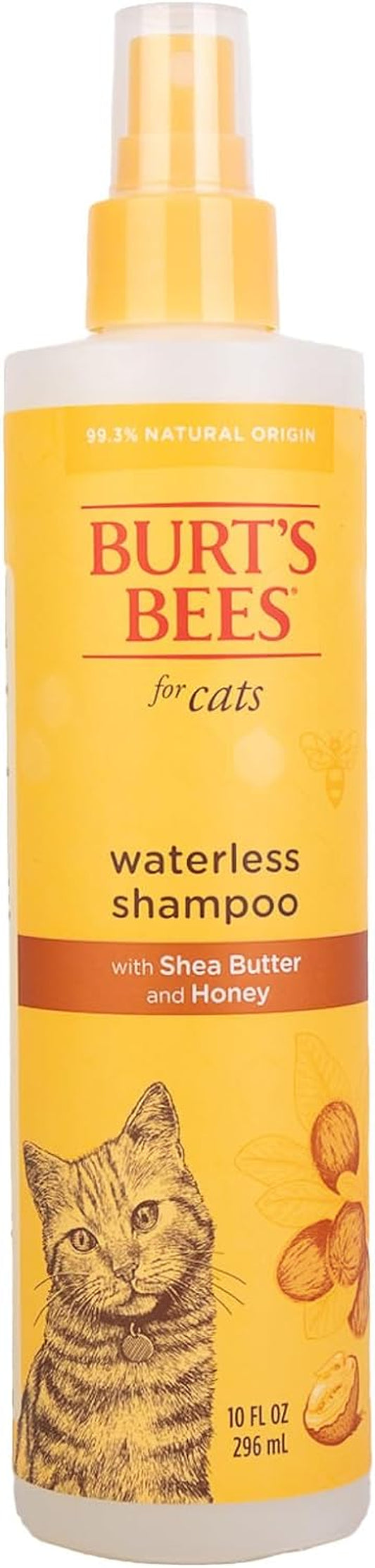 Burt’s Bees Waterless Cat Shampoo – Shea Butter & Honey, 10 fl oz
