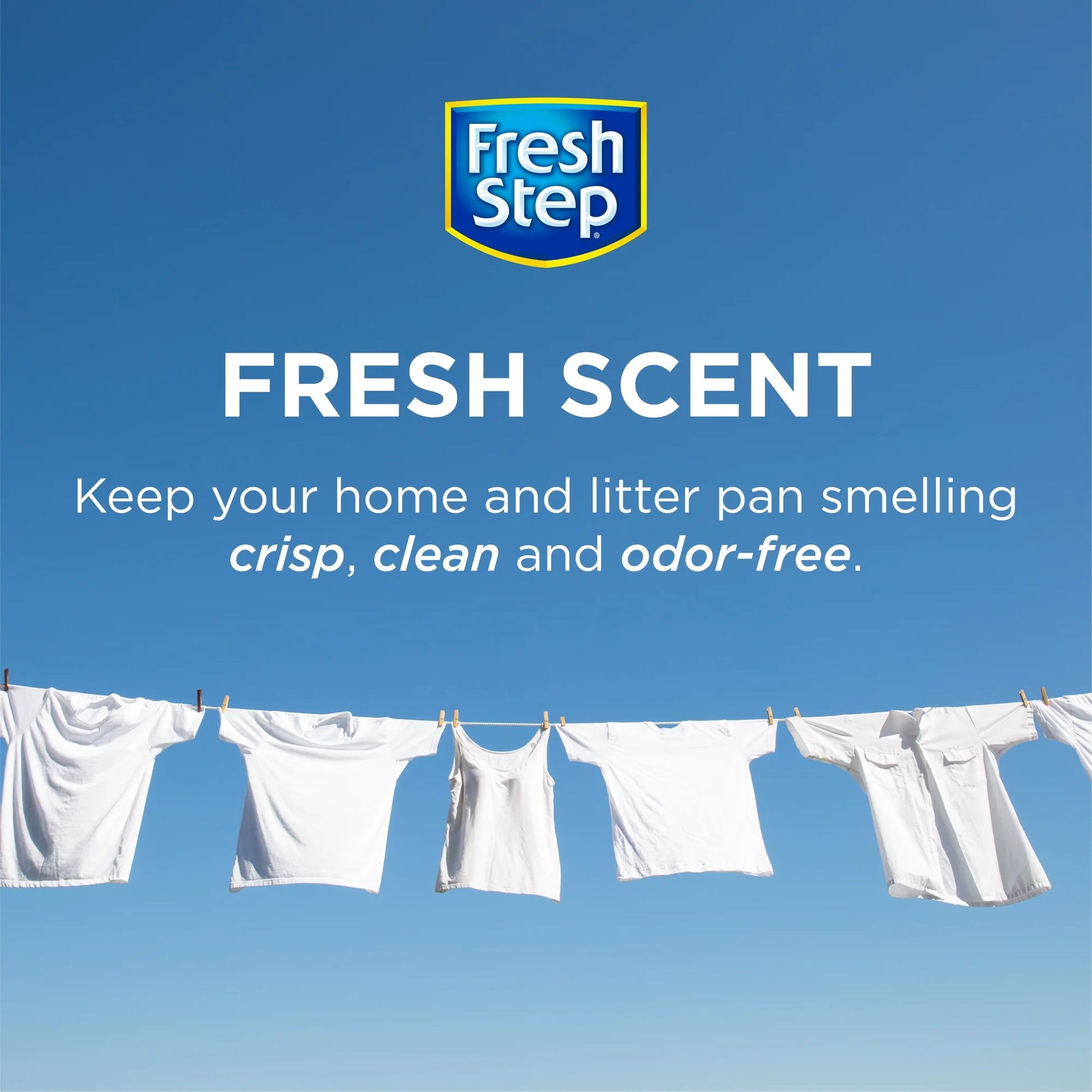 Fresh Step® Litter Box Deodorizing Crystals – Fresh Scent – 15 oz