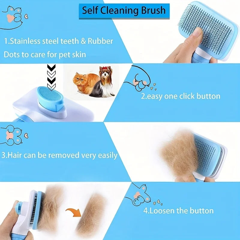Ultimate Pet Hair Remover Brush – Gentle Deshedding Comb