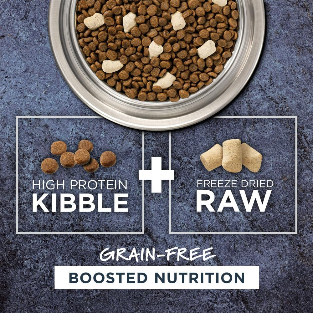 Raw Boost High Protein Grain-Free Cat Food with Freeze-Dried Chicken Pieces - 10 lb Bag