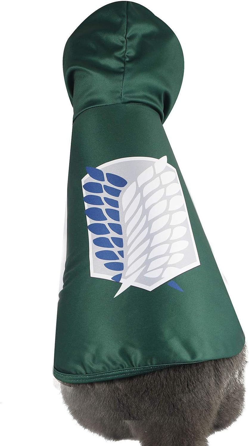 Adorable Cat Halloween Costume - Attack on Titan cloak (Medium Size)