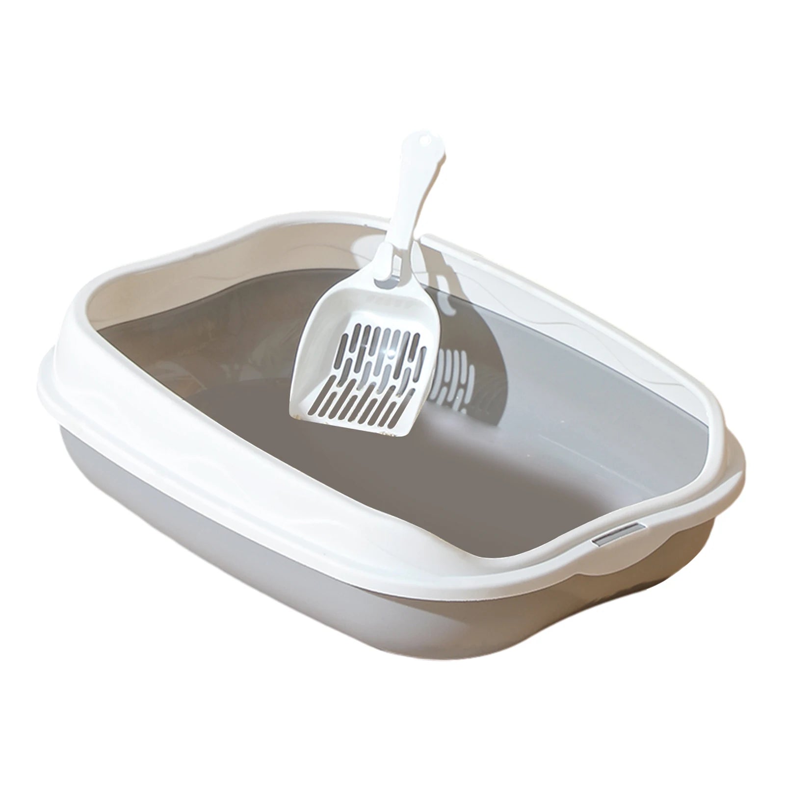 Portable Semi-Closed Cat Litter Box – Removable, High-Sided Design for Cats