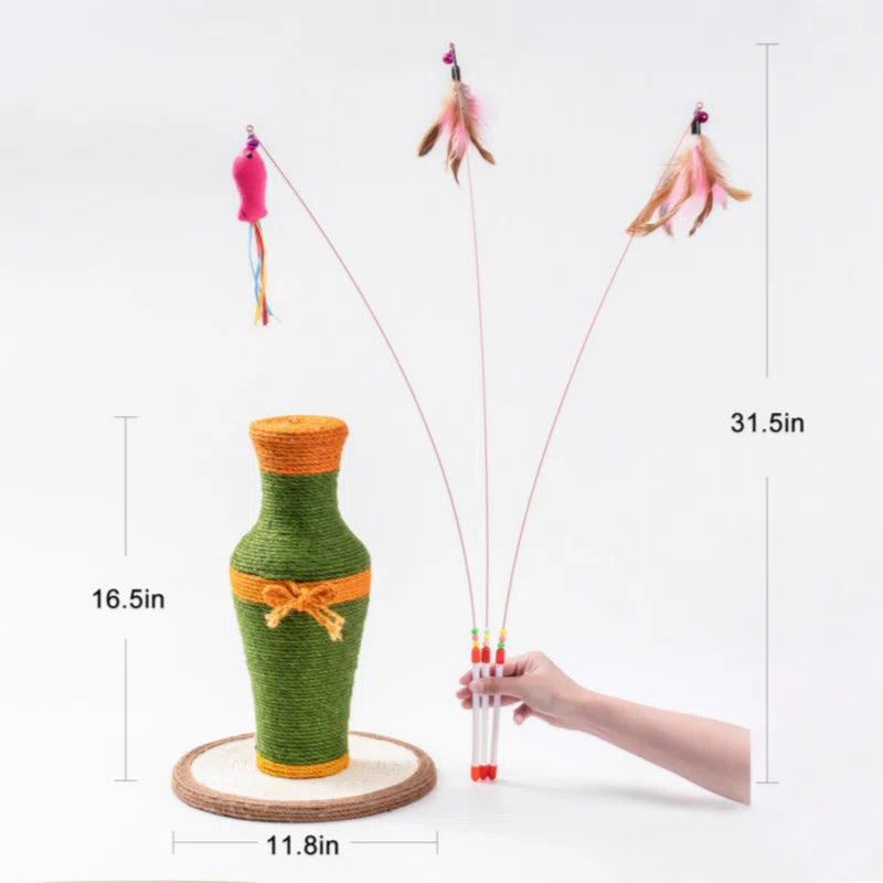 2-in-1 Vase-Shaped Cat Scratcher – Fun, Functional, and Decorative