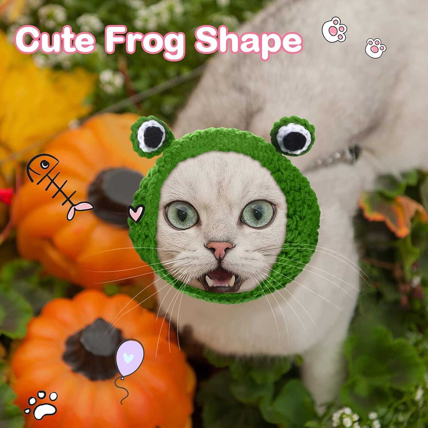 Adorable 3-Piece Cat Bunny Hat Costume Set - Adjustable Pet Headwear