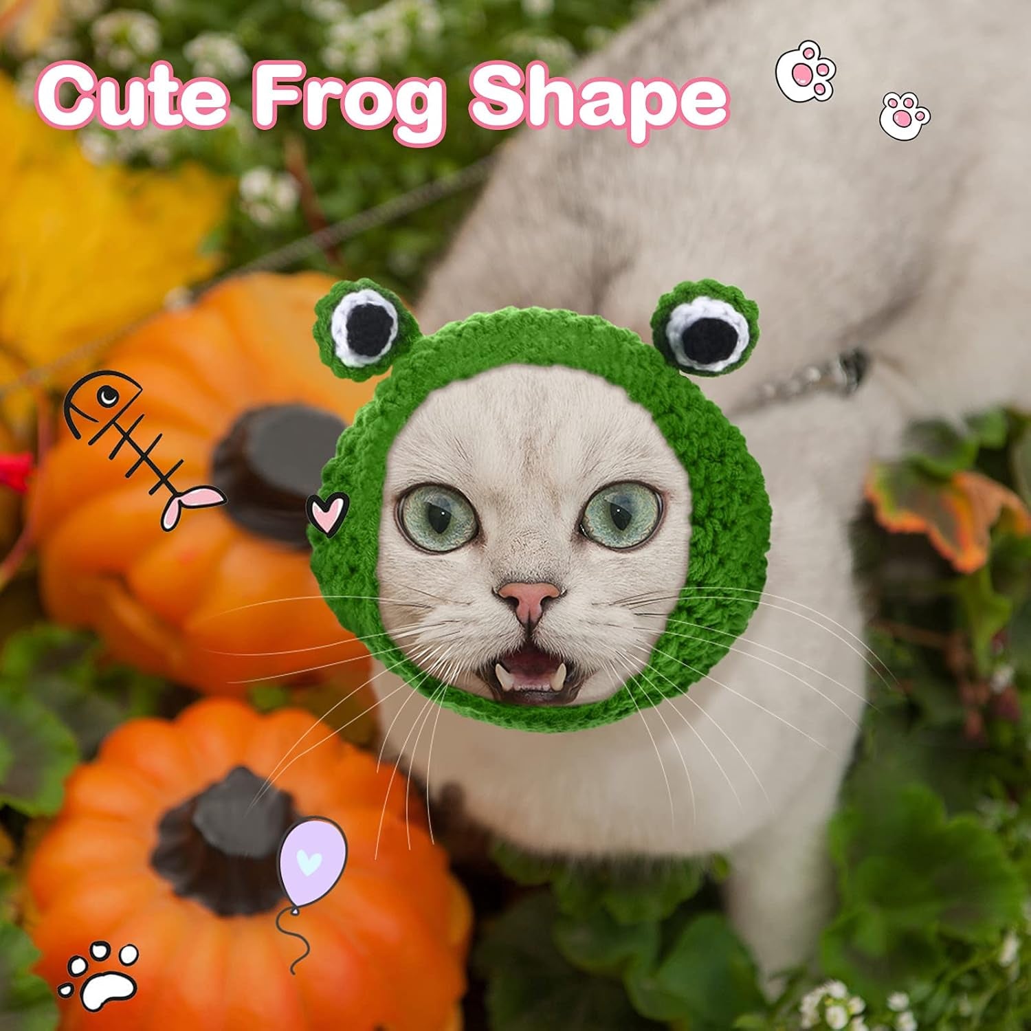 Adorable 3-Piece Cat Bunny Hat Costume Set - Adjustable Pet Headwear