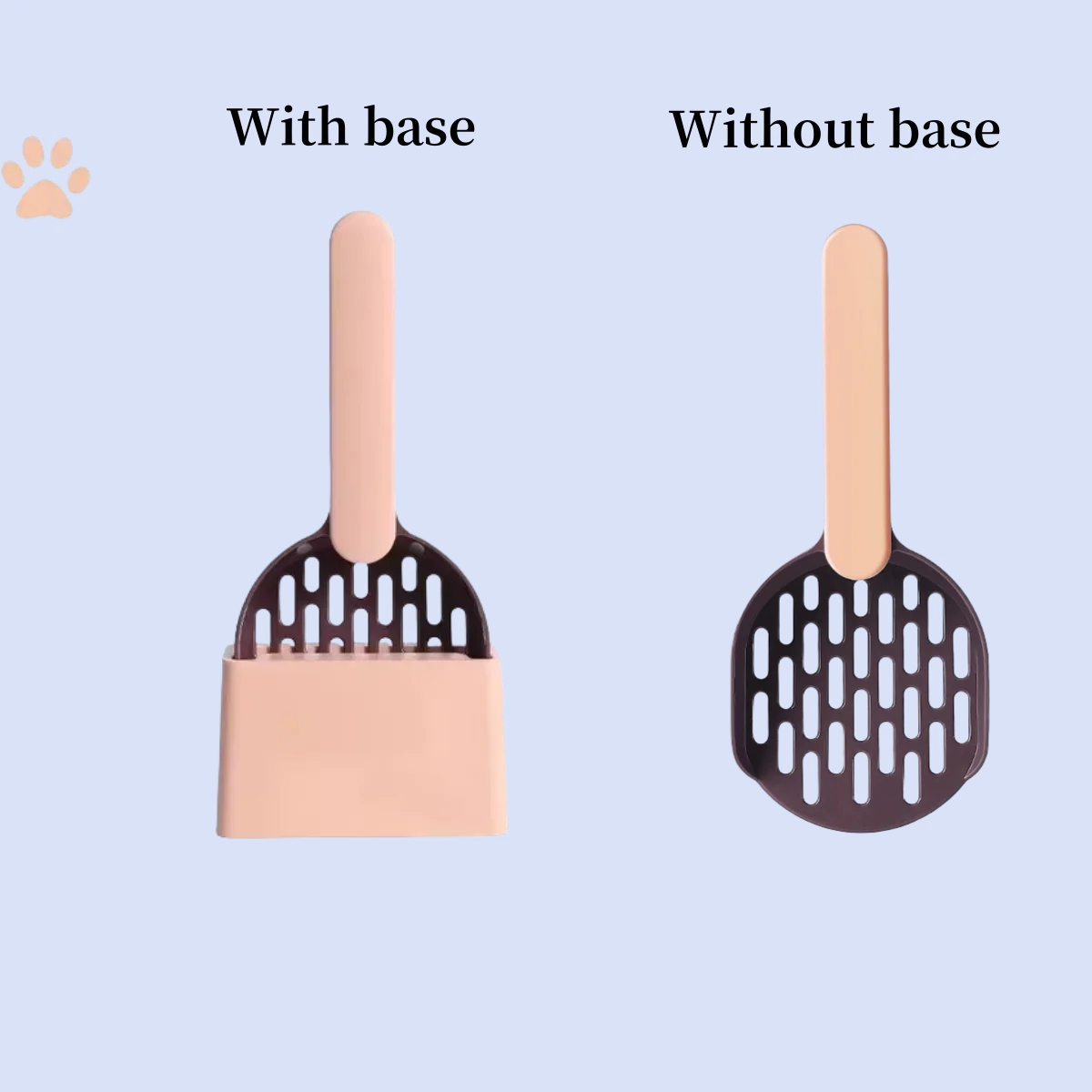 Plastic Cat Litter Scoop – With or Without Base