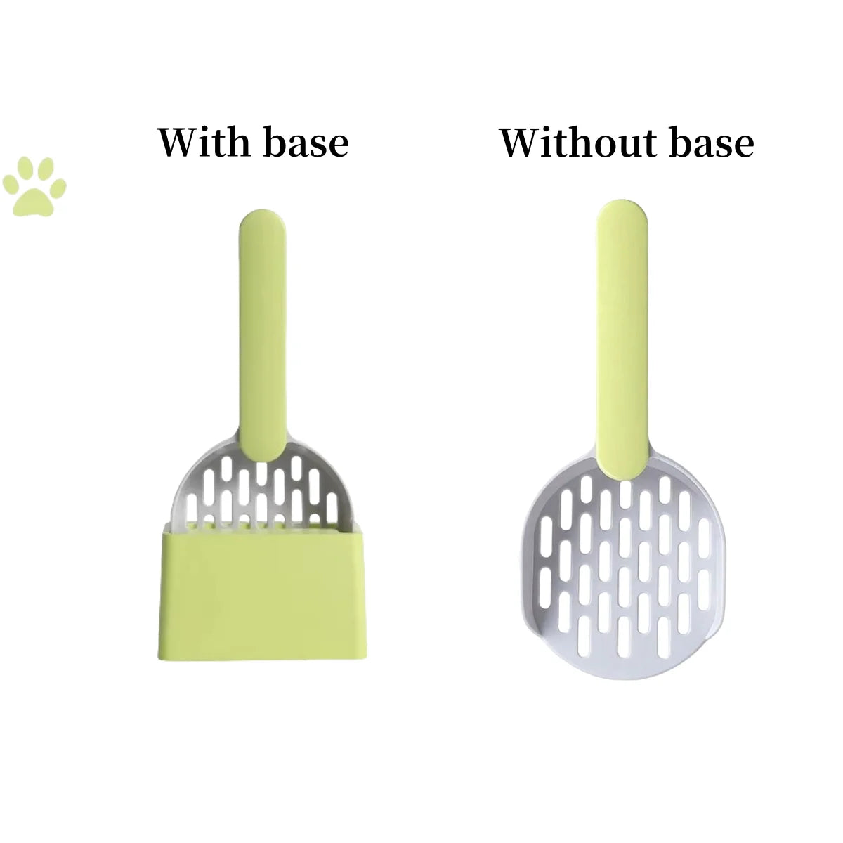 Plastic Cat Litter Scoop – With or Without Base