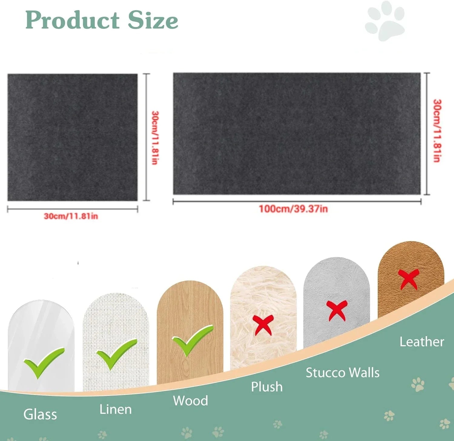 Cat Scratching Mat – Self-Adhesive & Trimmable Furniture Protector