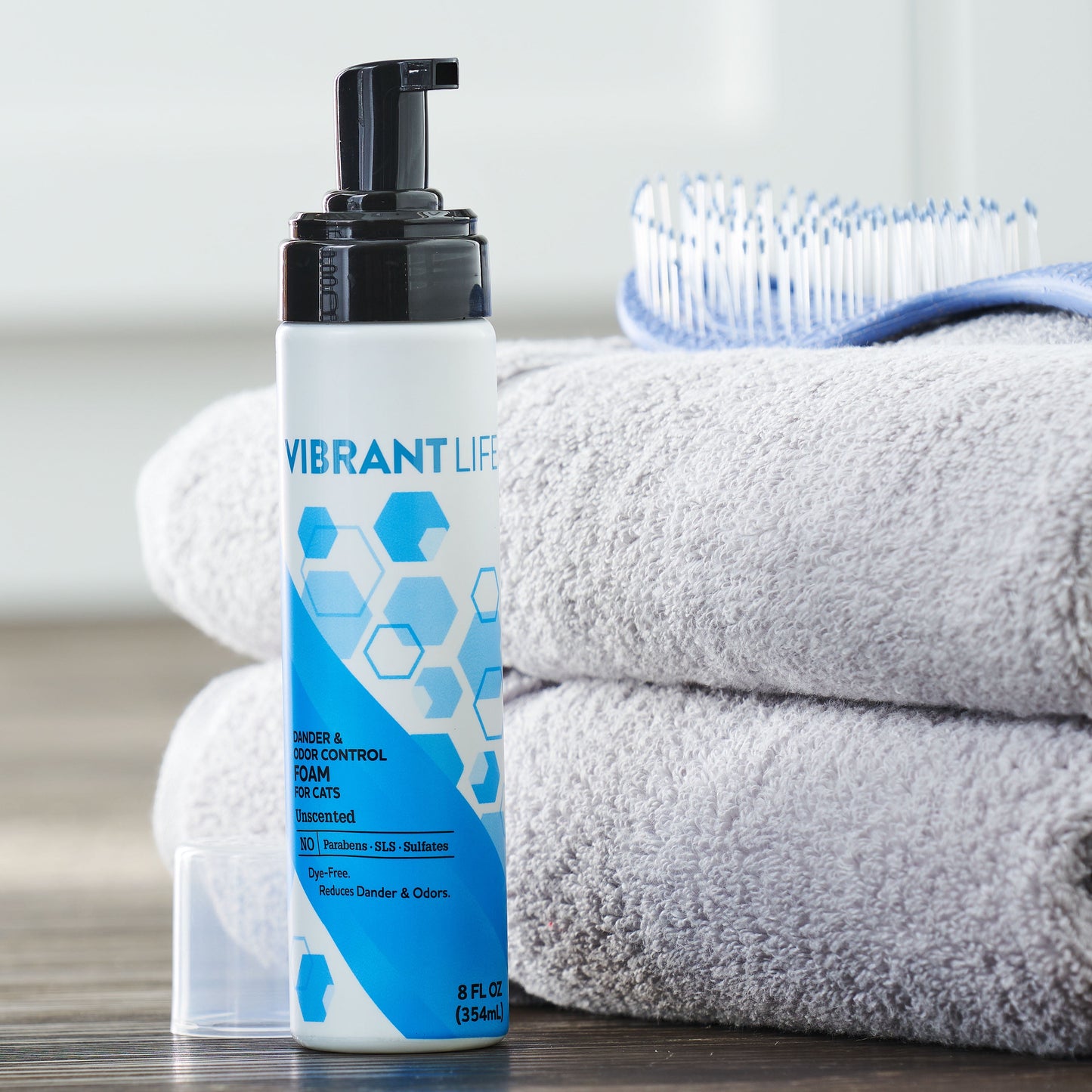 Waterless Foaming Cat Shampoo for Dander and Odor Control -8oz