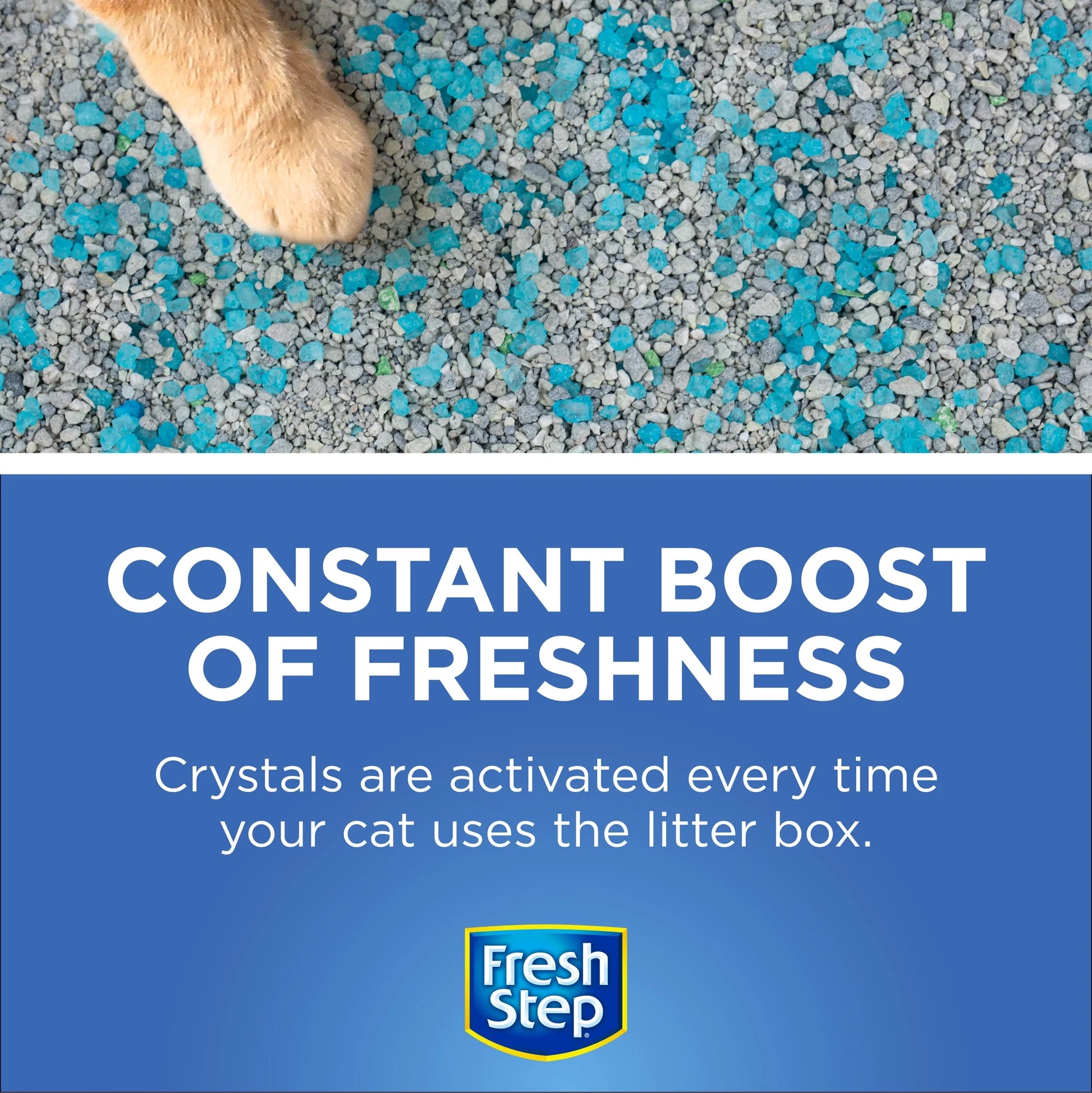 Fresh Step® Litter Box Deodorizing Crystals – Fresh Scent – 15 oz