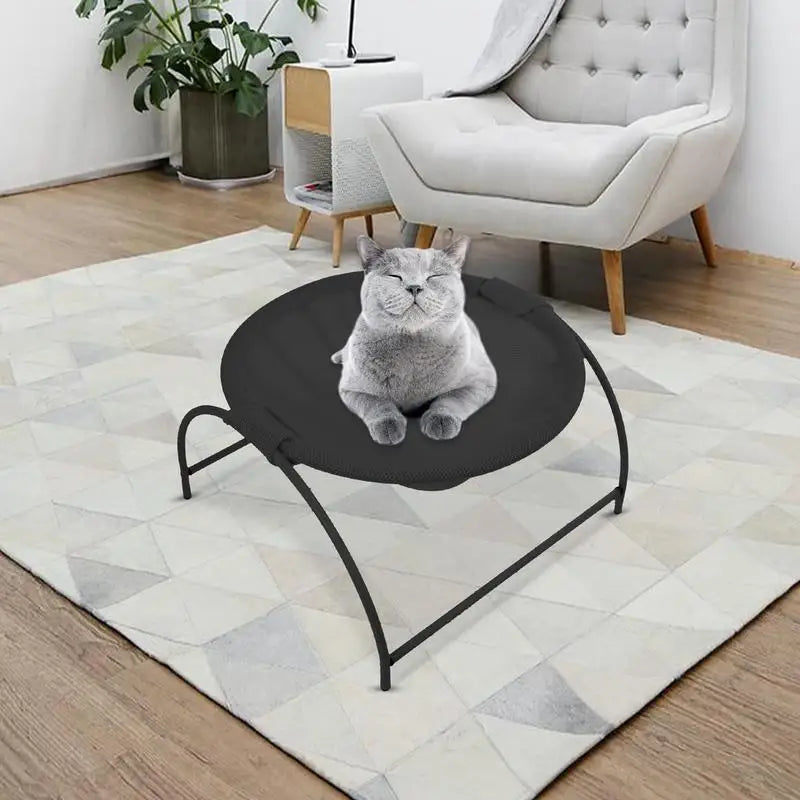 Premium Detachable Washable Pet Hammock - Cozy Rocking Chair Bed for Cats